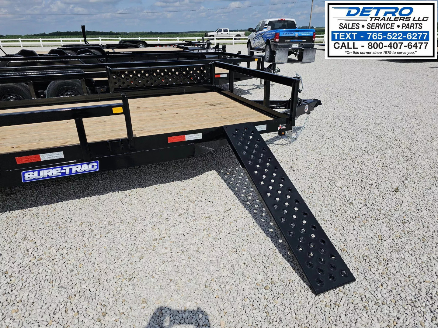 New 2025 Sure-Trac 7' x 24' 10K Tube Top ATV Utility Trailer