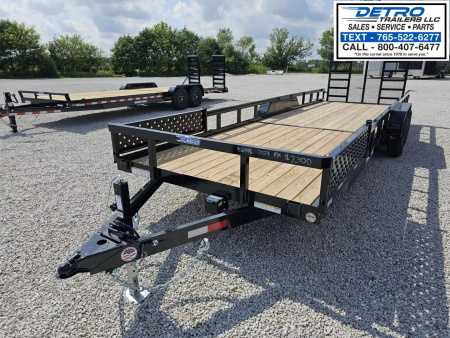 New 2025 Sure-Trac 7' x 24' 10K Tube Top ATV Utility Trailer