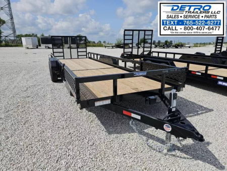 New 2025 Sure-Trac 7' x 24' 10K Tube Top ATV Utility Trailer