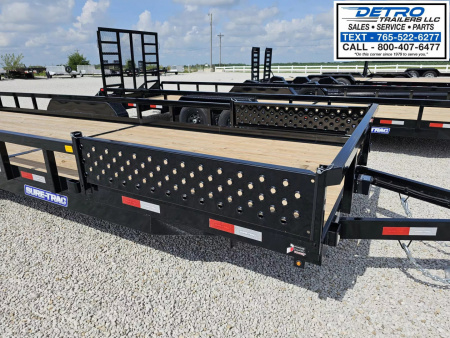 New 2025 Sure-Trac 7' x 24' 10K Tube Top ATV Utility Trailer