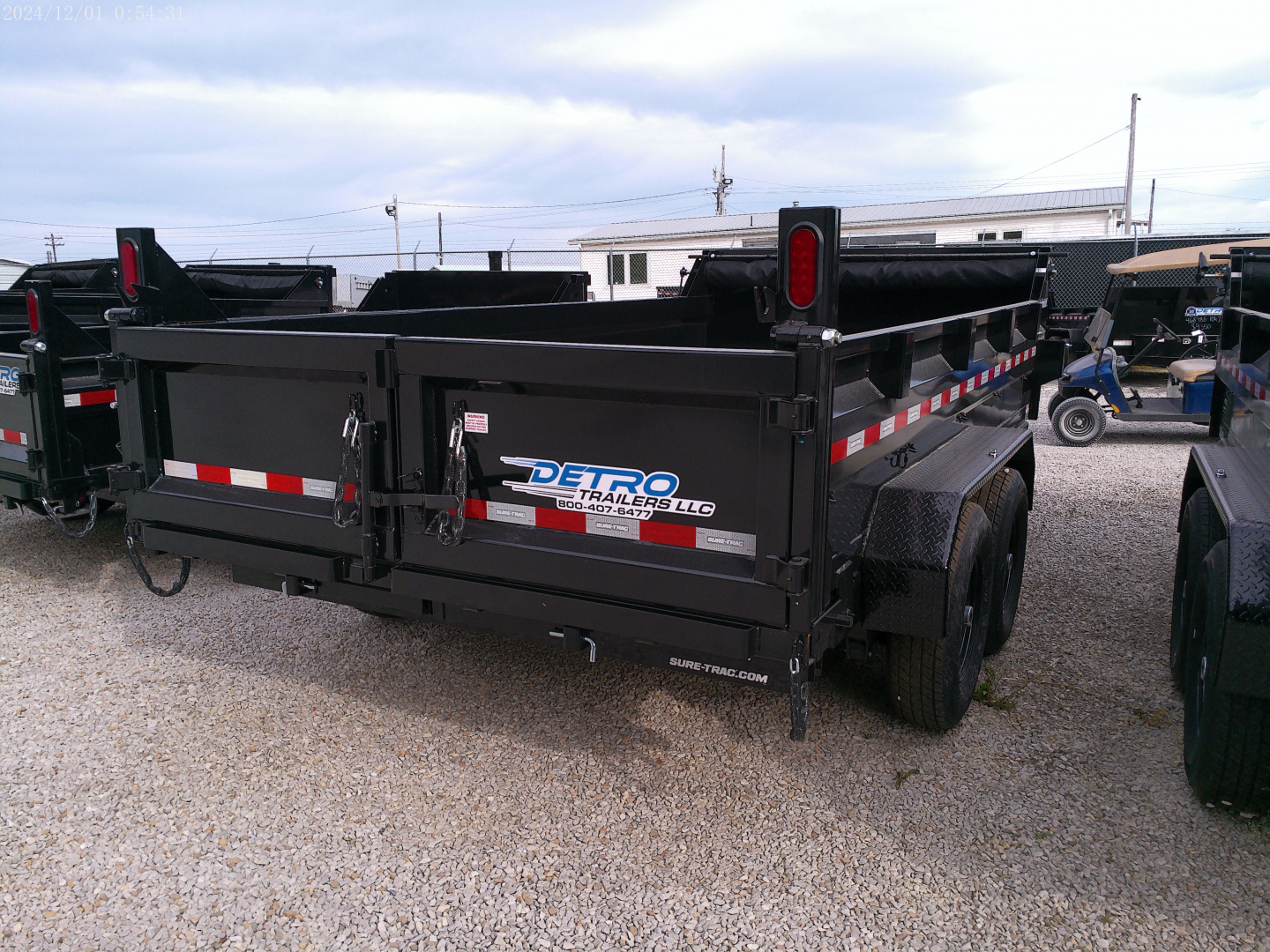 New 2025 Sure-Trac 82" x 14' 14K Telescopic HD Low Profile Dump Trailer