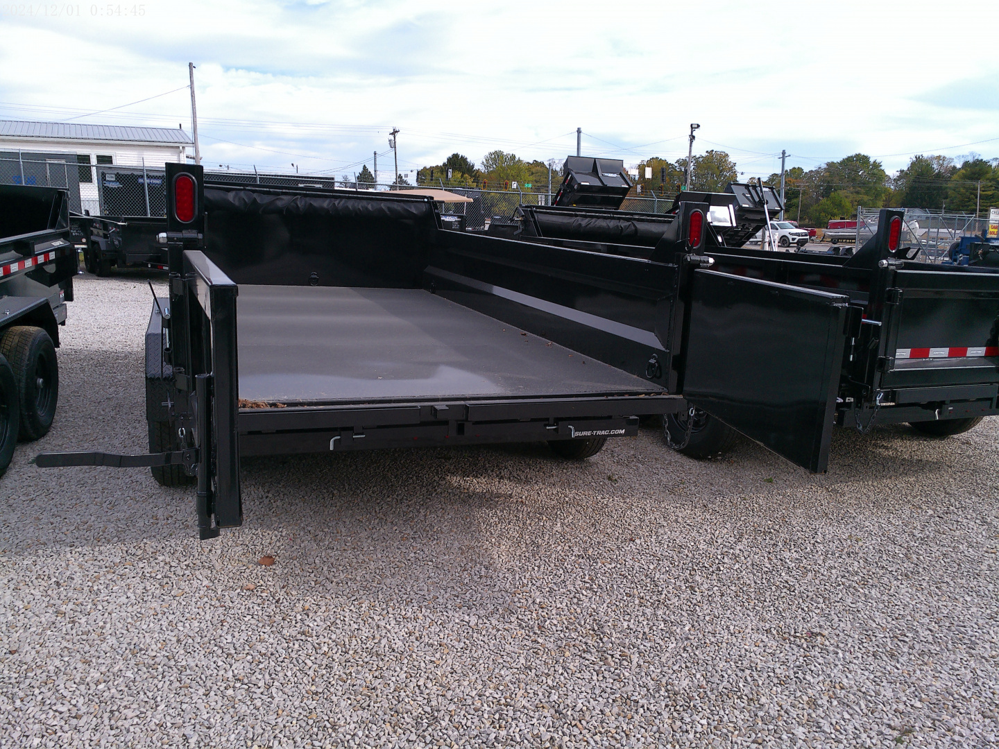 New 2025 Sure-Trac 82" x 14' 14K Telescopic HD Low Profile Dump Trailer