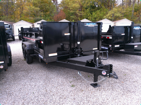 New 2025 Sure-Trac 82" x 14' 14K Telescopic HD Low Profile Dump Trailer