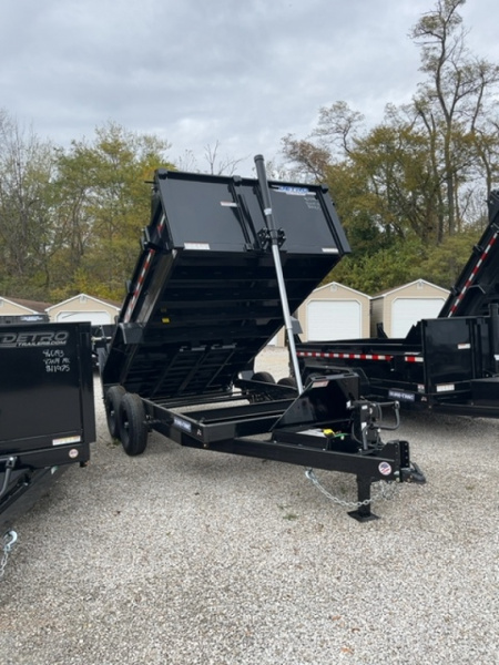 New 2025 Sure-Trac 82" x 14' 14K Telescopic HD Low Profile Dump Trailer