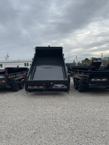 New 2025 Sure-Trac 82" x 14' 14K Telescopic HD Low Profile Dump Trailer