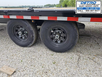 New 2025 Sure-Trac 102" x 24' 15K HD Power Tilt Full Bed Deckover Trailer w/ Hydraulic Jack