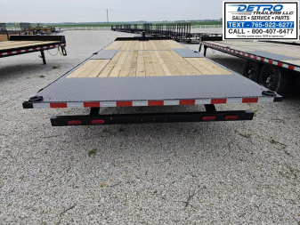 New 2025 Sure-Trac 102" x 24' 15K HD Power Tilt Full Bed Deckover Trailer w/ Hydraulic Jack