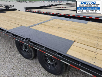 New 2025 Sure-Trac 102" x 24' 15K HD Power Tilt Full Bed Deckover Trailer w/ Hydraulic Jack
