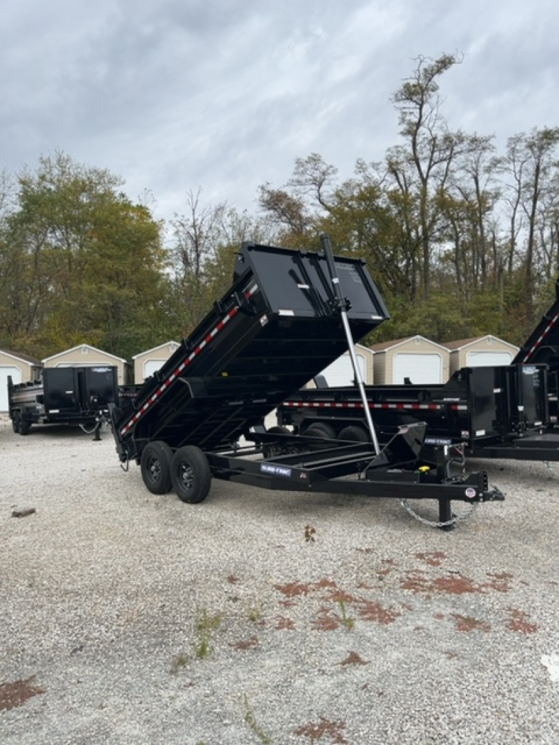 New 2025 Sure-Trac 82" x 14' 14K Telescopic HD Low Profile Dump Trailer
