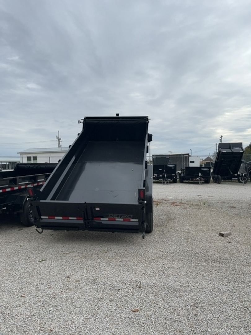 New 2025 Sure-Trac 82" x 14' 14K Telescopic HD Low Profile Dump Trailer