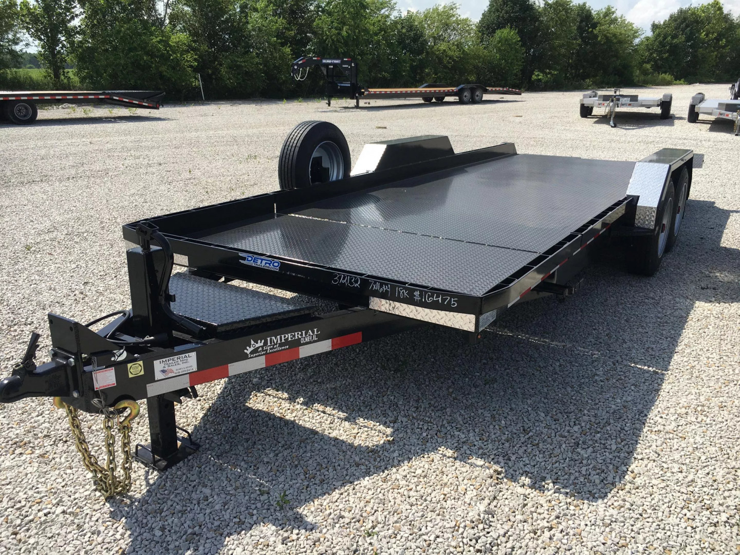 New 2025 Imperial Trailer 82" x 20' (16'+4') Wideboy 18K Equipment Trailer
