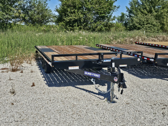 New 2025 Sure-Trac 102" x 18' 10K Low Profile Flat Deck Deckover Trailer