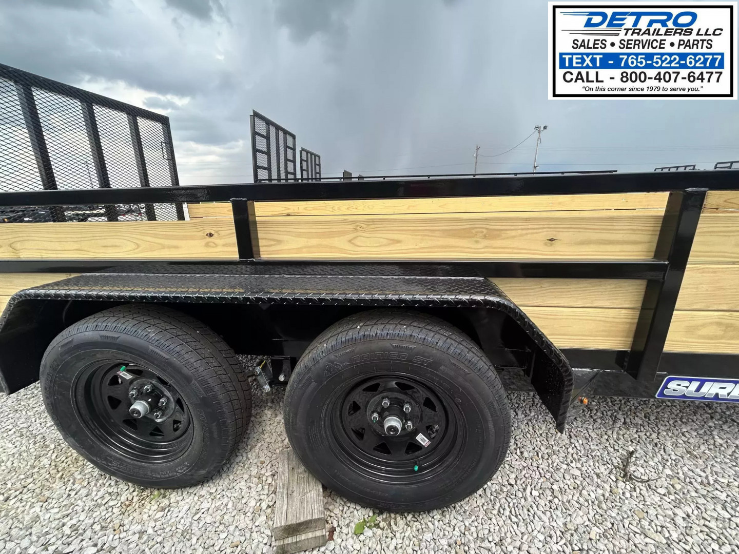 New 2025 Sure-Trac 7' x 16' 7K Tube Top Three Board High Side Utility Trailer