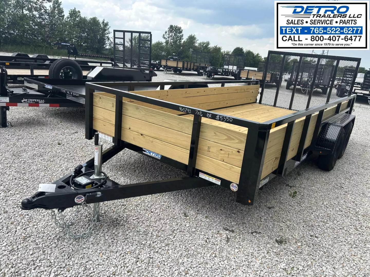 New 2025 Sure-Trac 7' x 16' 7K Tube Top Three Board High Side Utility Trailer