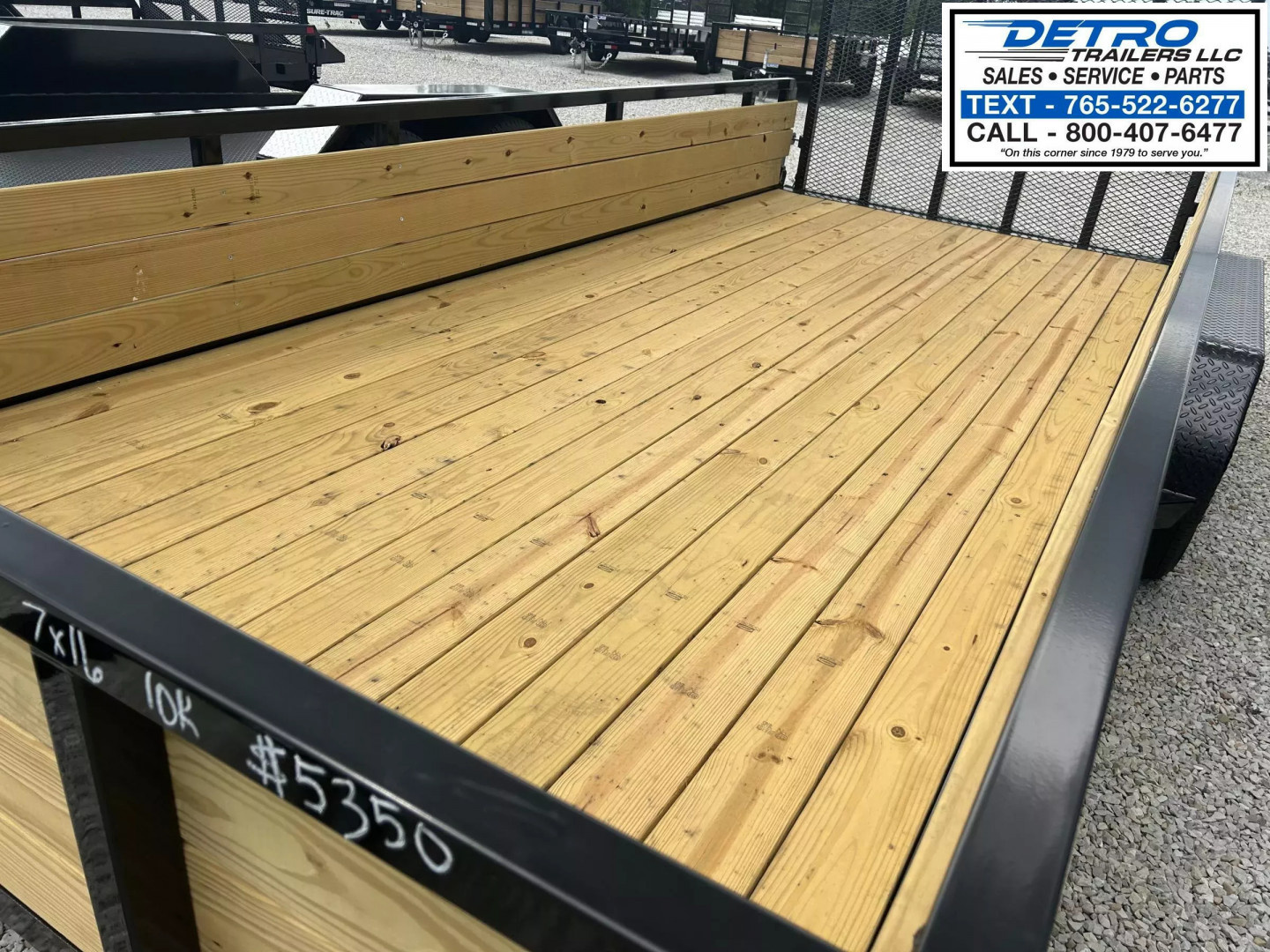 New 2025 Sure-Trac 7' x 16' 7K Tube Top Three Board High Side Utility Trailer