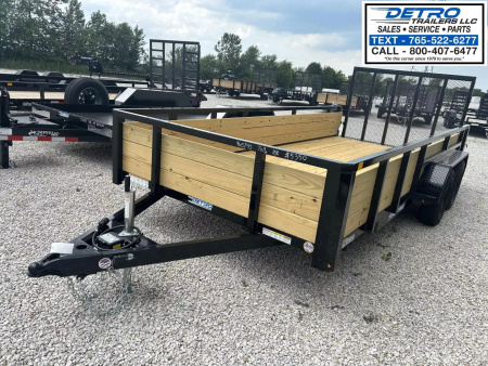 New 2025 Sure-Trac 7' x 16' 7K Tube Top Three Board High Side Utility Trailer