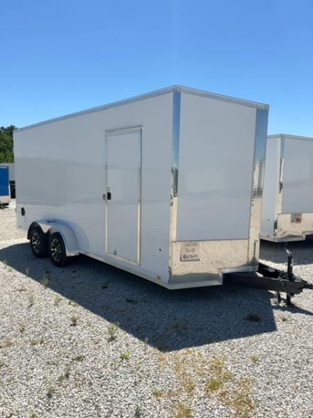 New 2025 Cargo Express XL SE 7' x 18' 7K Double Rear Door V-nose Enclosed Cargo Trailer