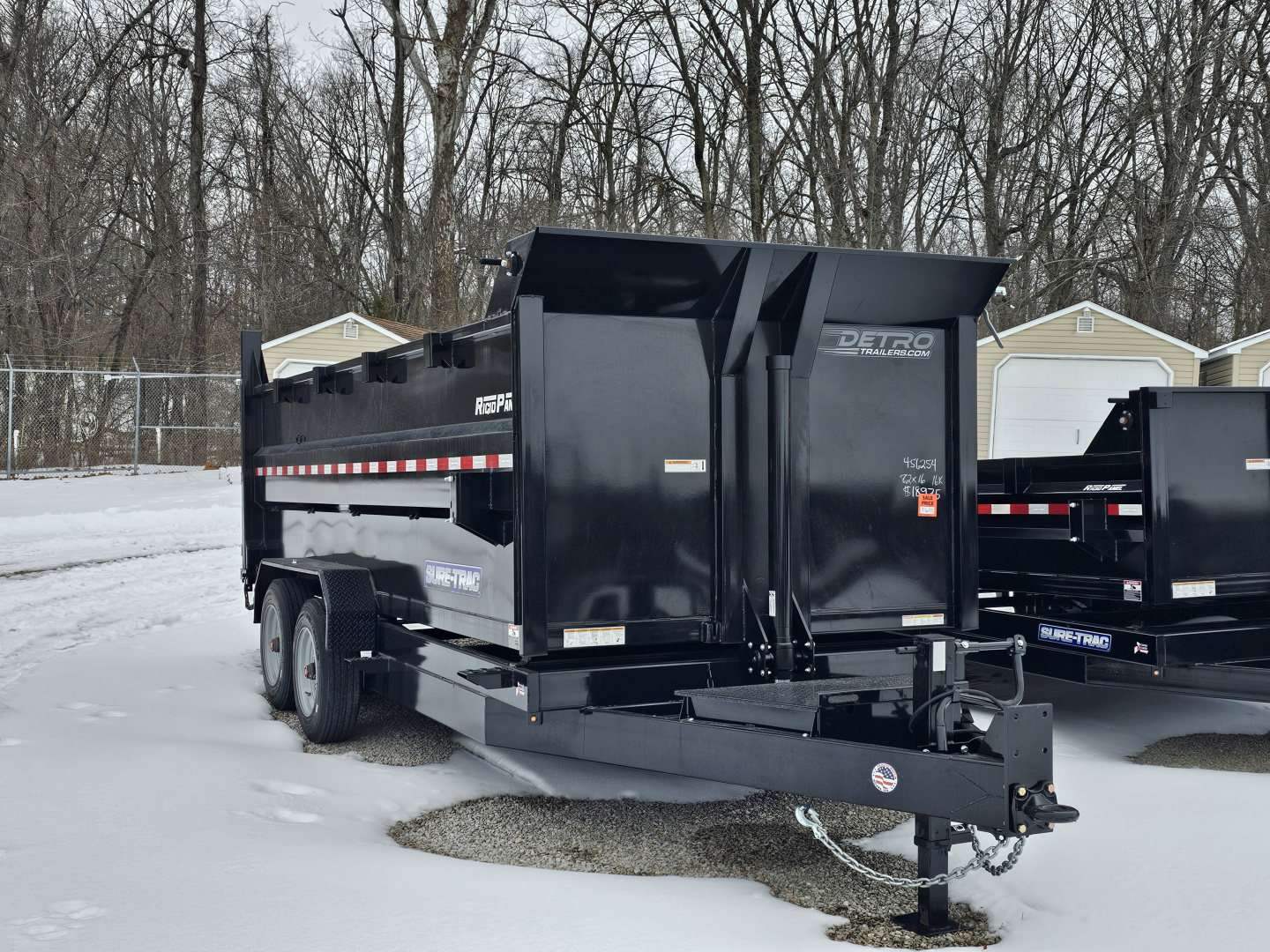 New 2025 Sure-Trac 82" x 16' 16K Telescopic HD Low Profile Dump Trailer w/ 4 Ft. Sides