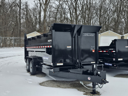 New 2025 Sure-Trac 82  x 16' 16K Telescopic HD Low Profile Dump Trailer w/ 4 Ft. Sides
