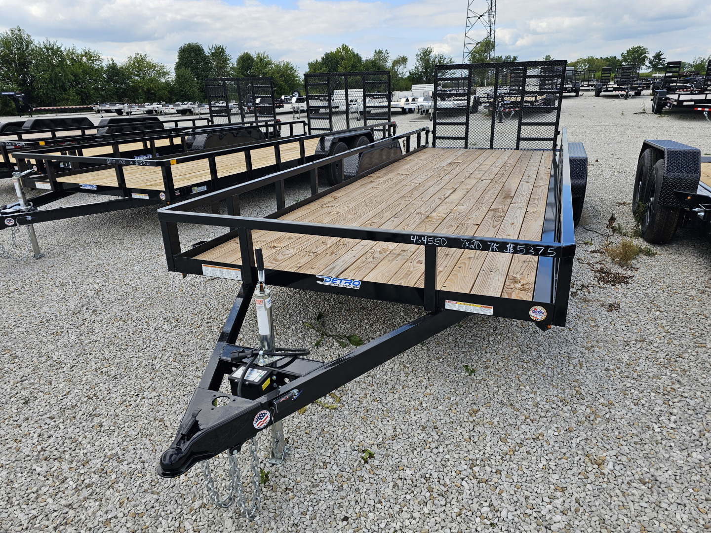 New 2025 Sure-Trac 7' x 20' 7K Tube Top Utility Trailer