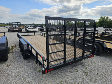 New 2025 Sure-Trac 7' x 20' 7K Tube Top Utility Trailer