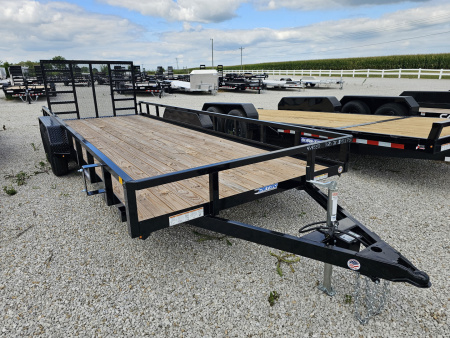 New 2025 Sure-Trac 7' x 20' 7K Tube Top Utility Trailer