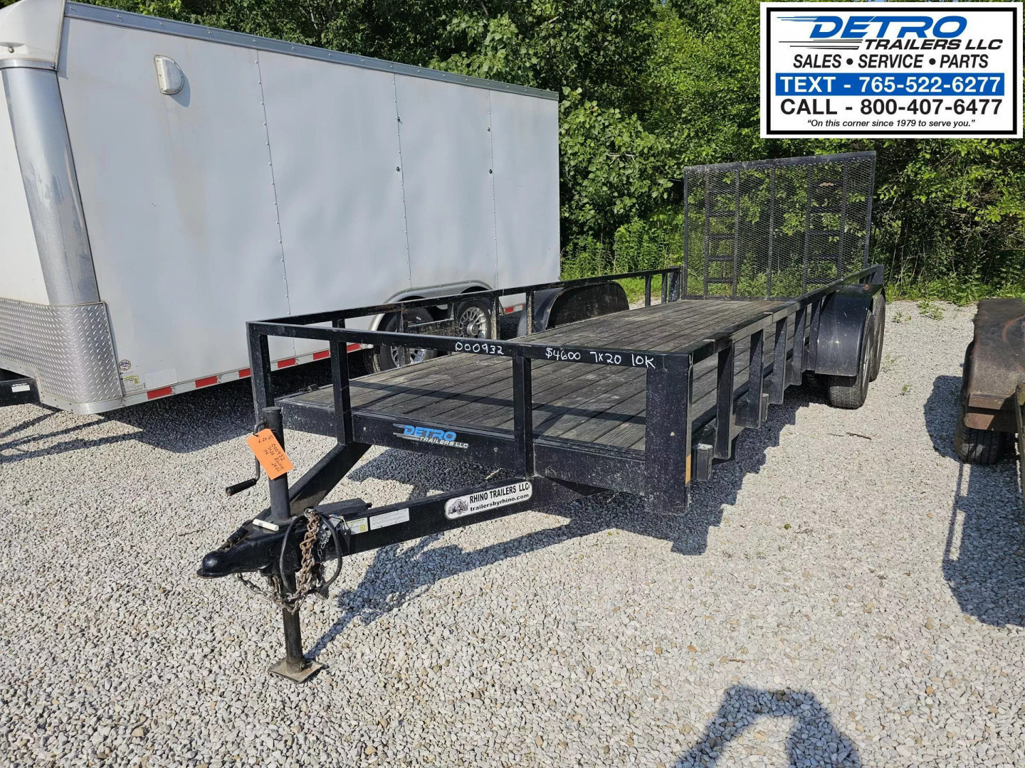 Used 2021 Rhino Trailers 7' x 20' 10K Utility Trailer