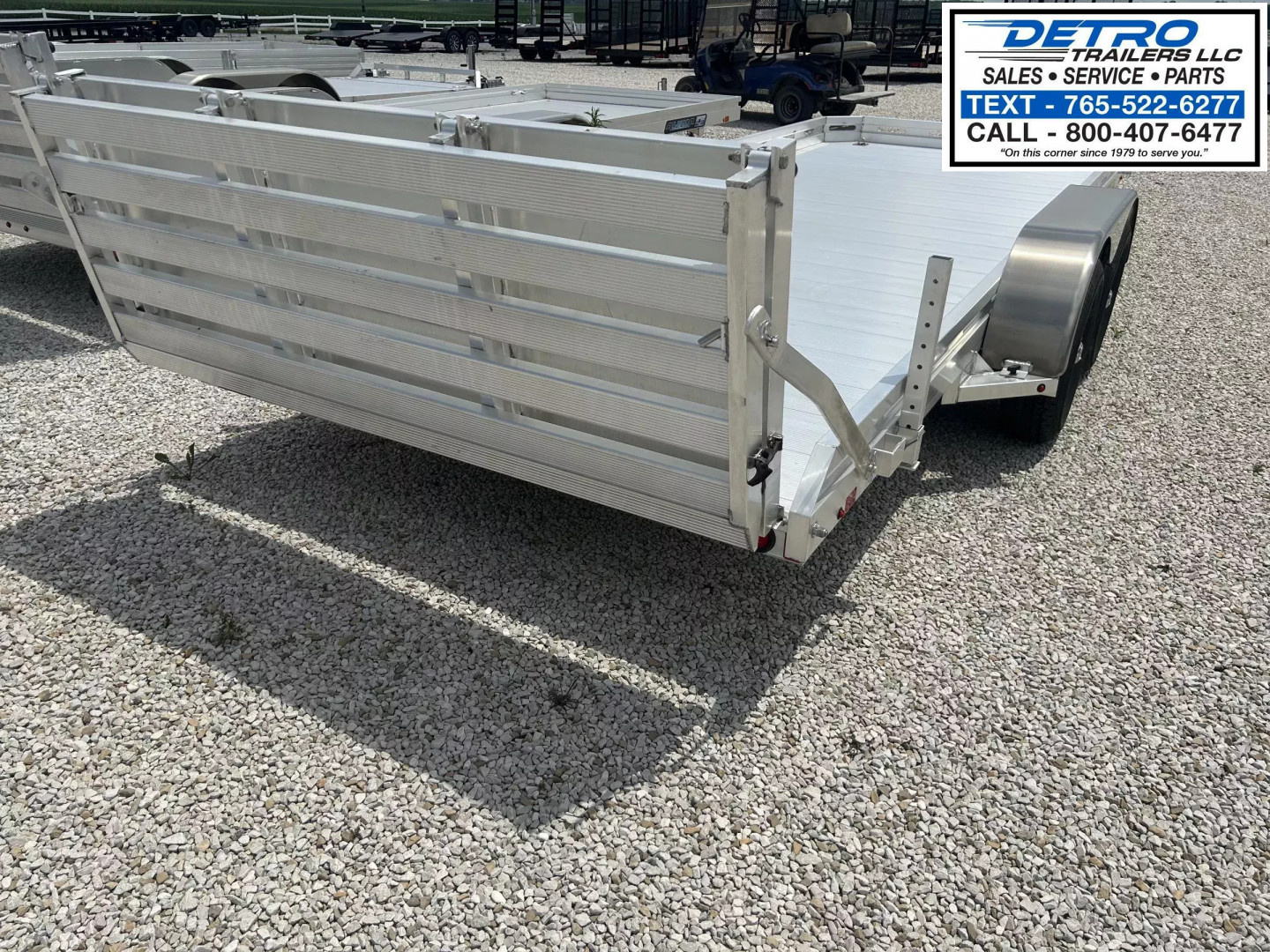 New 2026 Aluma 7818TA-EL-BT-RTD (Bi-fold Tailgate) 7K GVWR Utility Trailer