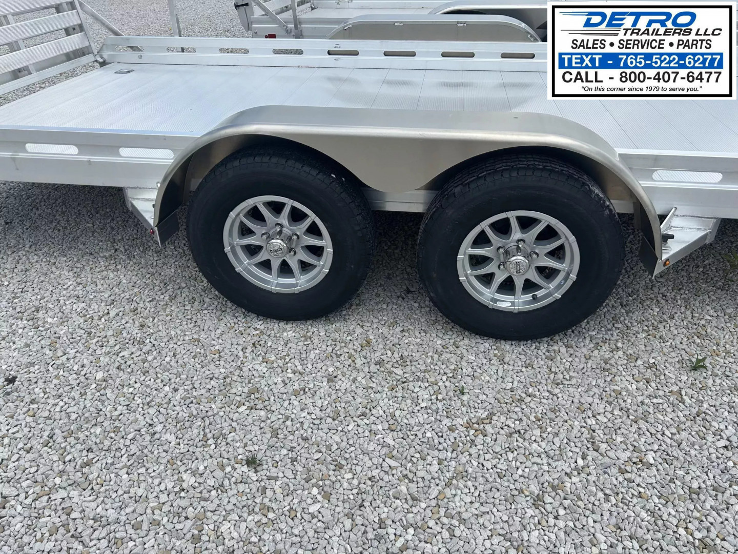 New 2026 Aluma 7818TA-EL-BT-RTD (Bi-fold Tailgate) 7K GVWR Utility Trailer