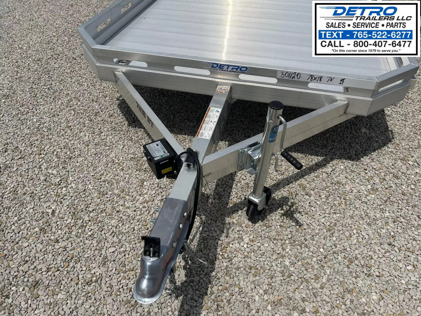 New 2026 Aluma 7818TA-EL-BT-RTD (Bi-fold Tailgate) 7K GVWR Utility Trailer