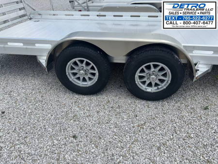 New 2026 Aluma 7818TA-EL-BT-RTD (Bi-fold Tailgate) 7K GVWR Utility Trailer