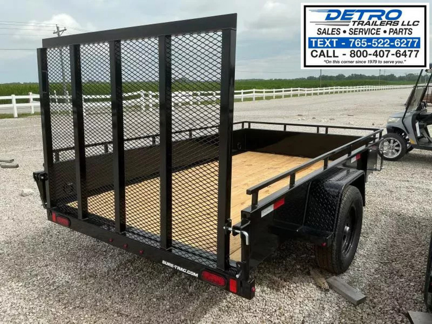 New 2025 Sure-Trac 6' x 10' 3K Steel High Side Utility Trailer