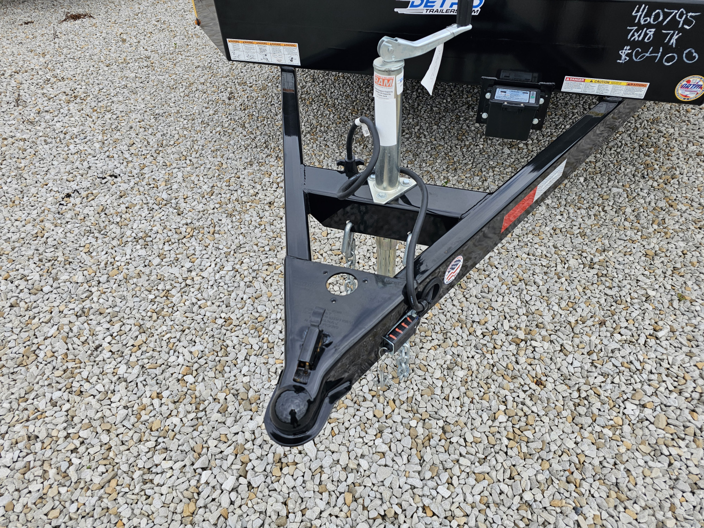 New 2025 Sure-Trac 7 x 18 (14+4) 7K Steel Deck Car Hauler Trailer