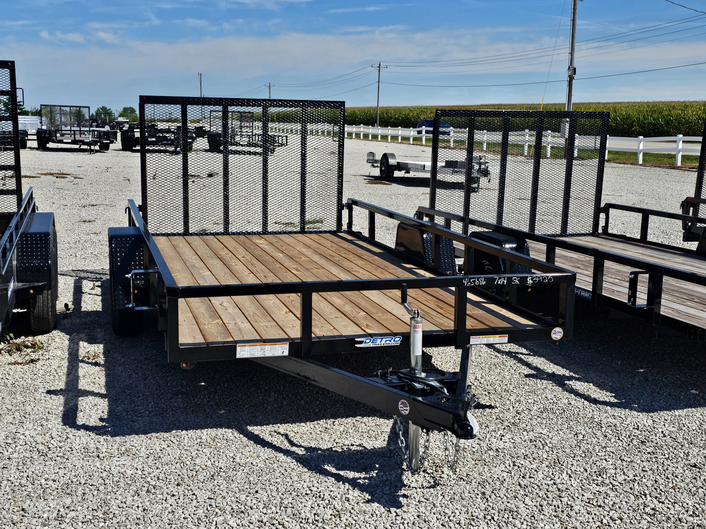 New 2025 Sure-Trac 7' x 14' 5K Tube Top Utility Trailer w/ Brakes