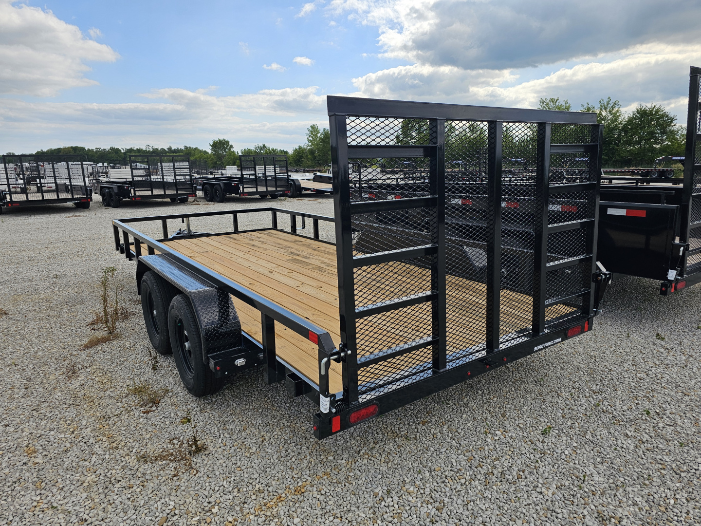 New 2025 Sure-Trac 7' x 16' 7K Tube Top Utility Trailer