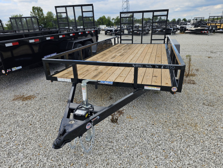 New 2025 Sure-Trac 7' x 16' 7K Tube Top Utility Trailer