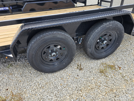 New 2025 Sure-Trac 7' x 16' 7K Tube Top Utility Trailer