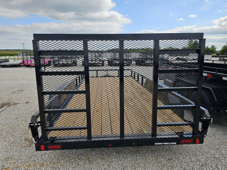 New 2025 Sure-Trac 7' x 16' 7K Tube Top Utility Trailer