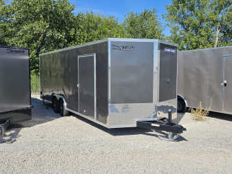 New 2026 Sure-Trac 8.5' x 24' 10K Pro Series Enclosed Wedge Car Hauler Trailer