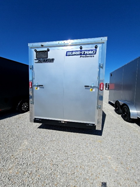 New 2026 Sure-Trac 7' x 16' 7K Pro Series Enclosed Wedge Cargo Trailer