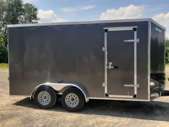 New 2025 Weberlane 14' x 7' Weberlane Steel Enclosed Tandem Cargo / Enclosed Trailer