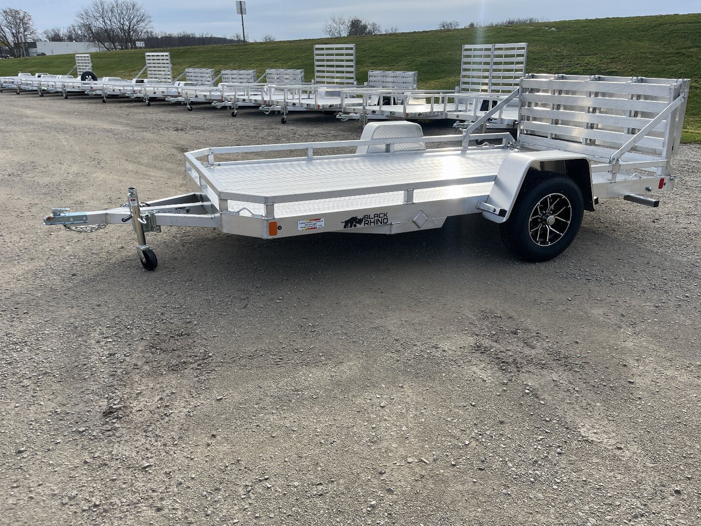 New 2026 Black Rhino *INCOMING* Aluminum 81"x12' Low Profile LPS8112A w/ Bi-Fold Gate ATV Trailer