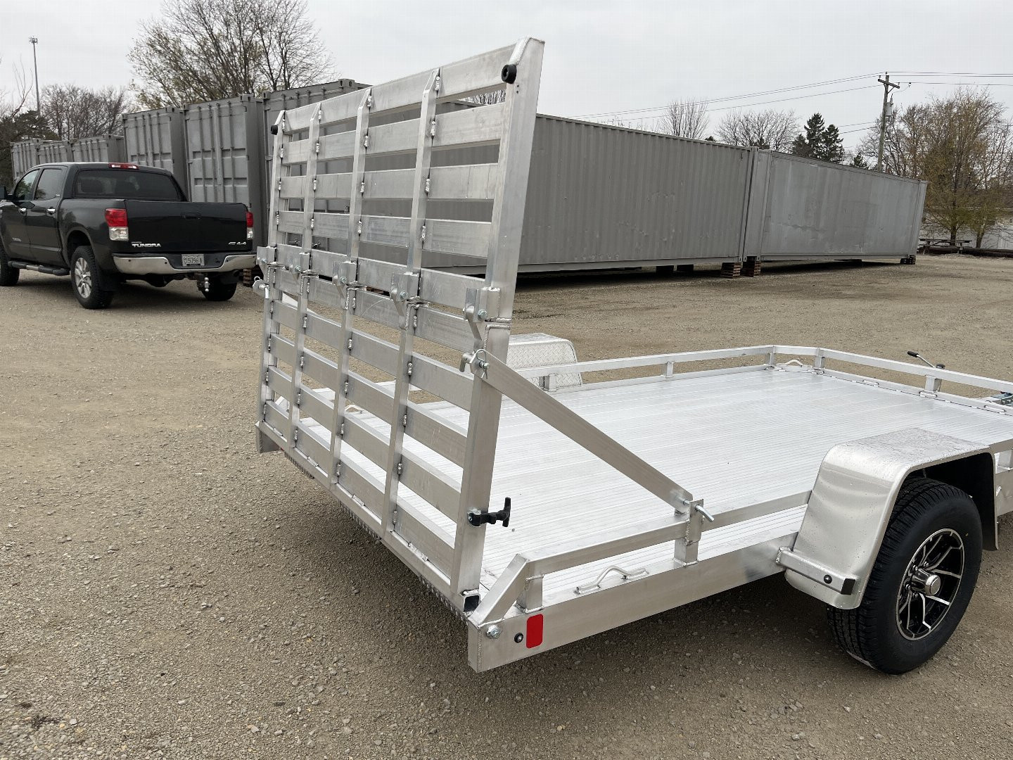 New 2026 Black Rhino *INCOMING* Aluminum 81"x12' Low Profile LPS8112A w/ Bi-Fold Gate ATV Trailer