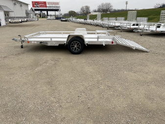 New 2026 Black Rhino *INCOMING* Aluminum 81"x12' Low Profile LPS8112A w/ Bi-Fold Gate ATV Trailer