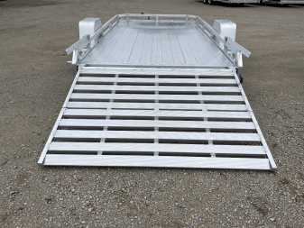 New 2026 Black Rhino *INCOMING* Aluminum 81"x12' Low Profile LPS8112A w/ Bi-Fold Gate ATV Trailer