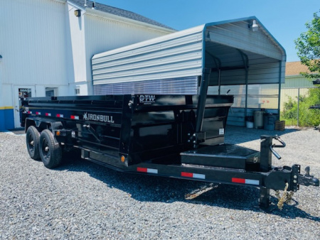 New 2026 Iron Bull 7X16DTB-15K GVWR Dump Trailer
