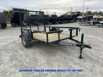 New 2025 Texas Bragg 5x8LD w Gate
