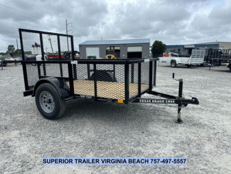 New 2025 Texas Bragg Trailers 5x8LD w/ 2' Expanded Sides & Gate Utility Trailer