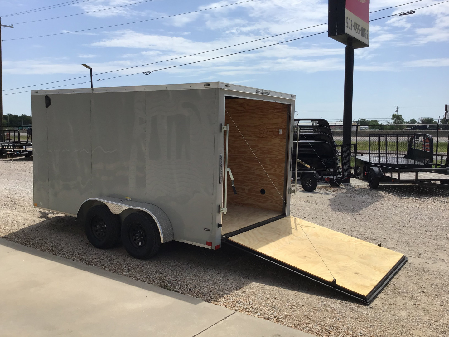 Used Stallion 7'x14' Enclosed Cargo Trailer