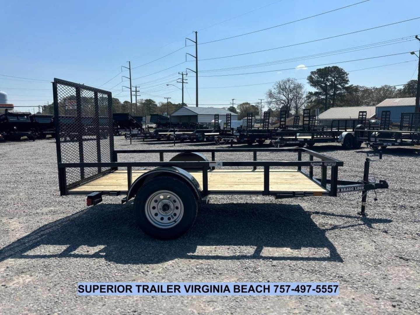 New 2025 TEXAS BRAGG TRAILERS 5x10LD w/ Gate Utility Trailer